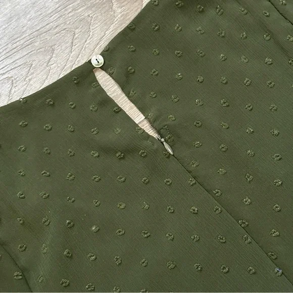 •Sold•  Altar’d State Swiss Dot Long Sleeve Tiered Mini Dress - Picture 12 of 12